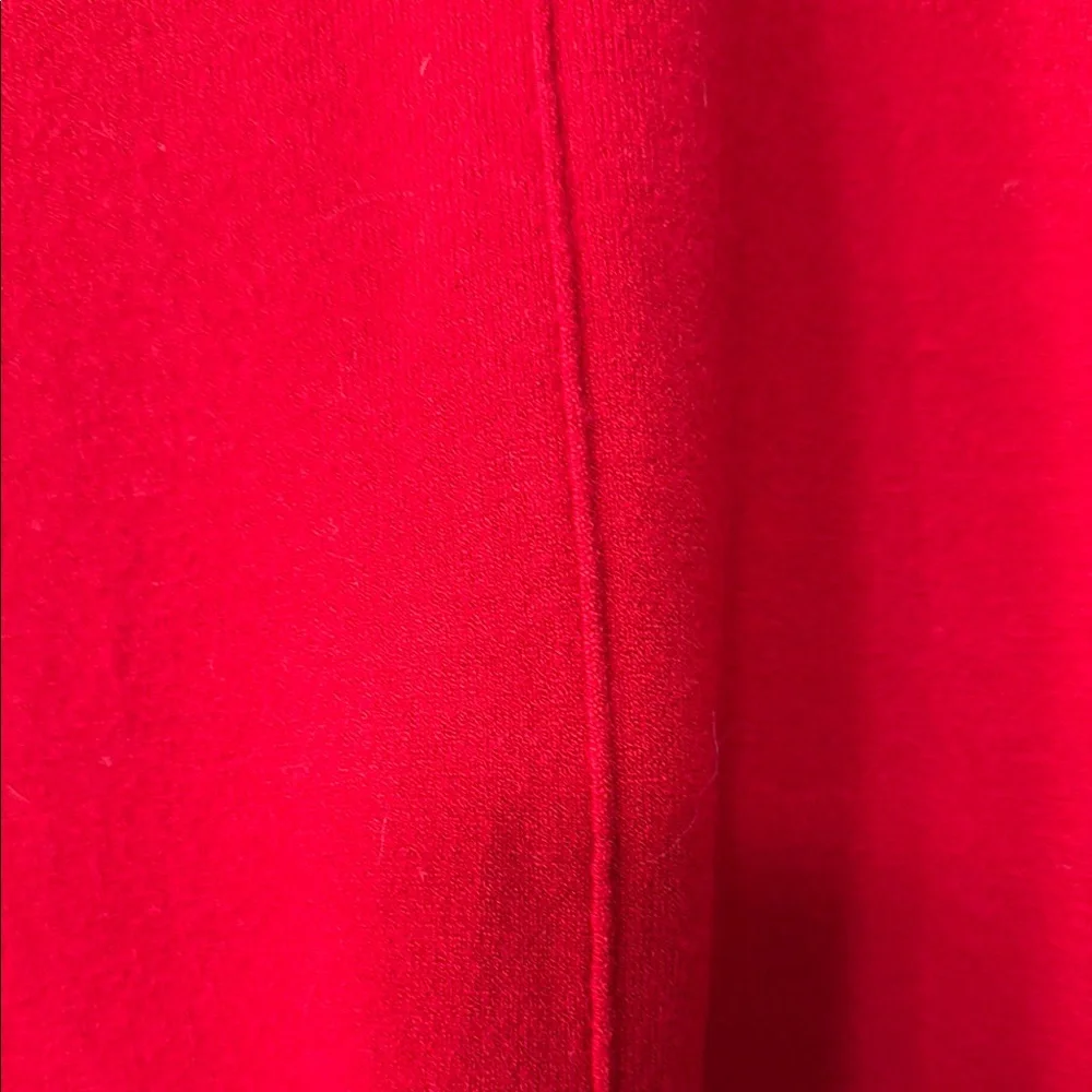 Dreamers Red V-Neck Sweater with Long Sleeves and Oversized Fit - Picture 3 of 4